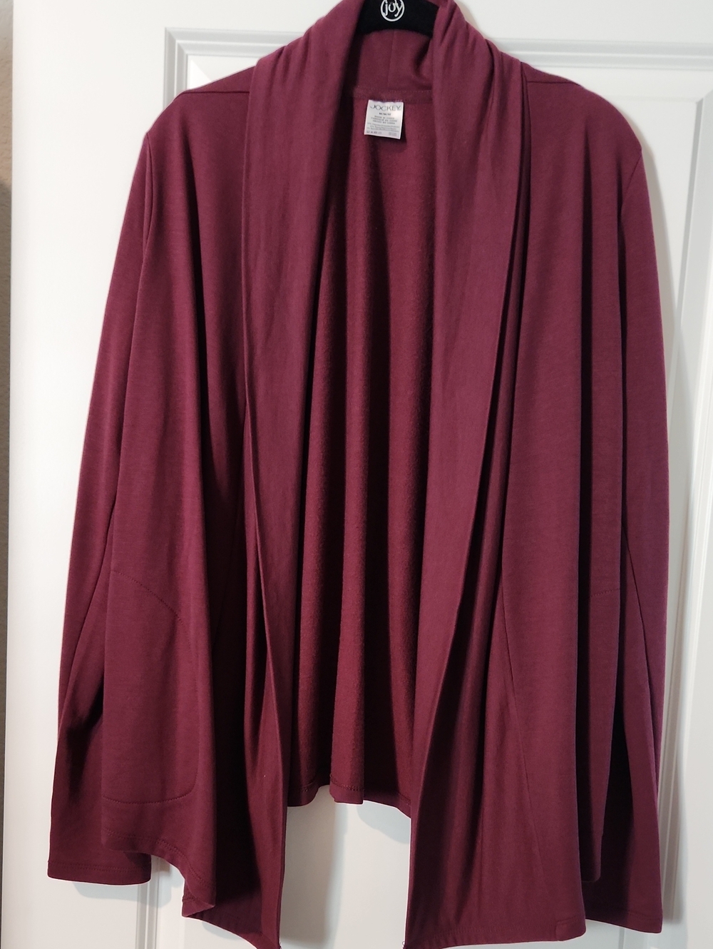 Jockey Open-Front Cardigan - Burgundy